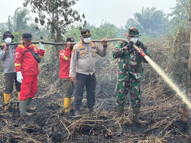 Jalan Setapak, Gambut Amblas, dan Asap Pekat; Perjuangan 91 Personel Padamkan Karhutla di Bangsal Aceh