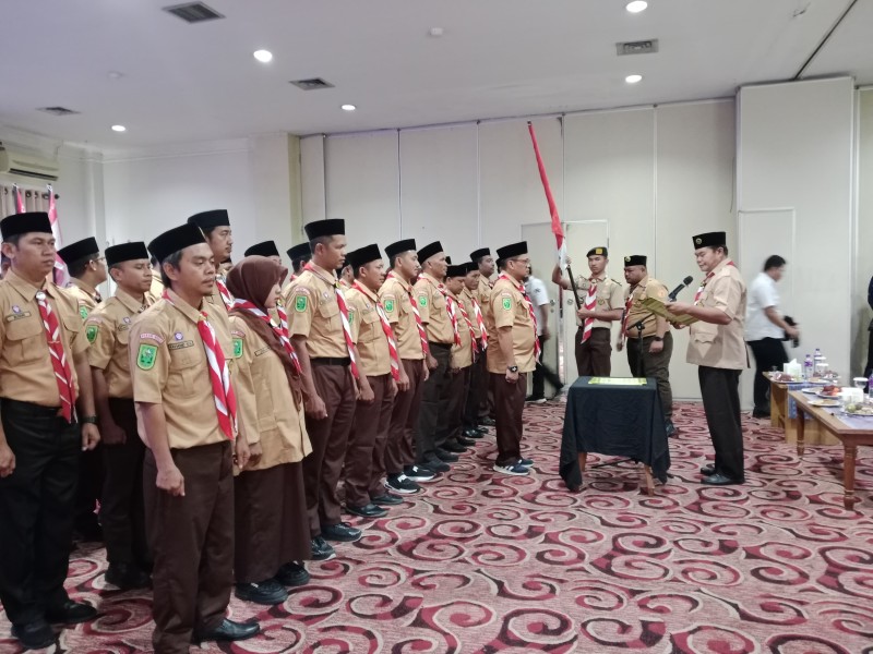 Pelantikan Saka Adhyasta Pemilu Rohul, Perkuat Peran Pemuda dalam Pengawasan Demokrasi