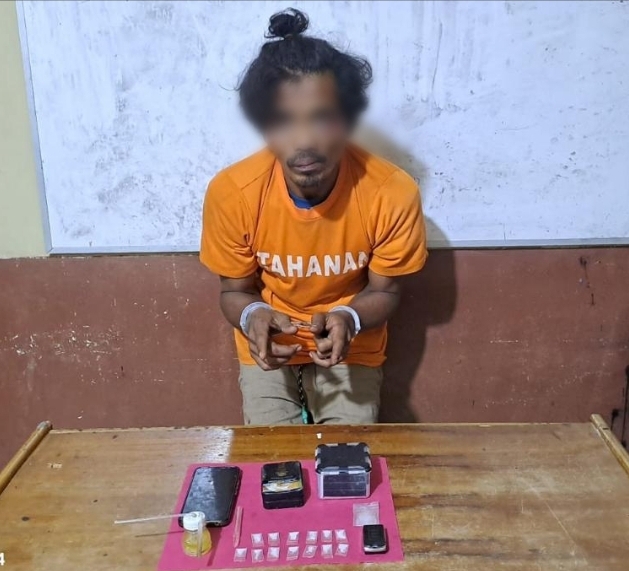 Polsek Minas Berhasil Ungkap Kasus Peredaran Sabu, Seorang Pengedar Ditangkap Dengan BB 2,5 Gram