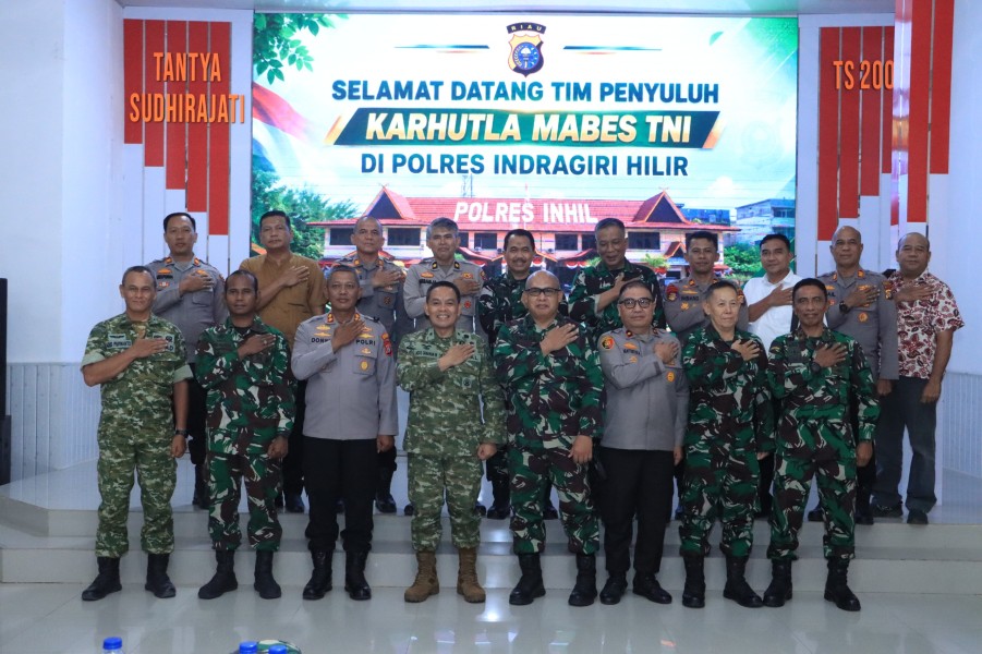 Mabes TNI Kunjungi Polres Inhil, Perkuat Sinergi Pencegahan dan Penanggulangan Karhutla