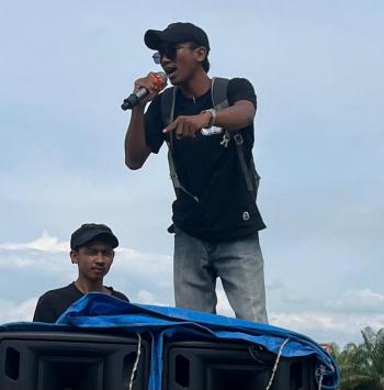 Aliansi Mahasiswa dan Masyarakat Langgam Tolak Relokasi Perambah TNTN