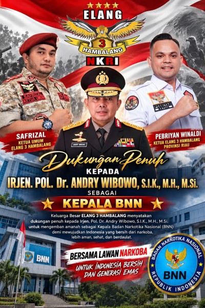 Elang 3 Hambalang Dukung Penuh Irjen Pol Andry Wibowo Menjadi Kepala BNN