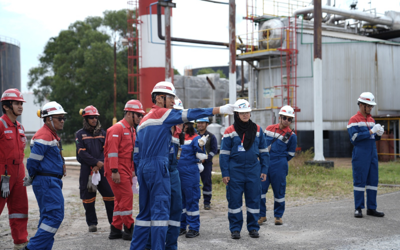 VP Subsidiary Risk Management Pertamina Lakukan MWT, Perkuat Budaya HSSE di Kilang Dumai