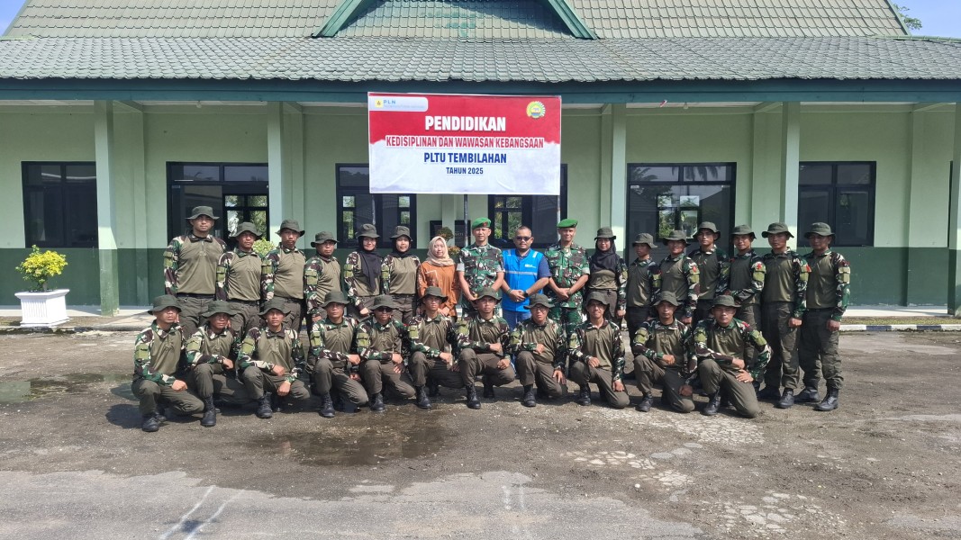 Dandim 0314/Inhil Tutup Pendidikan Kedisiplinan dan Wawasan Kebangsaan PLTU Tembilahan
