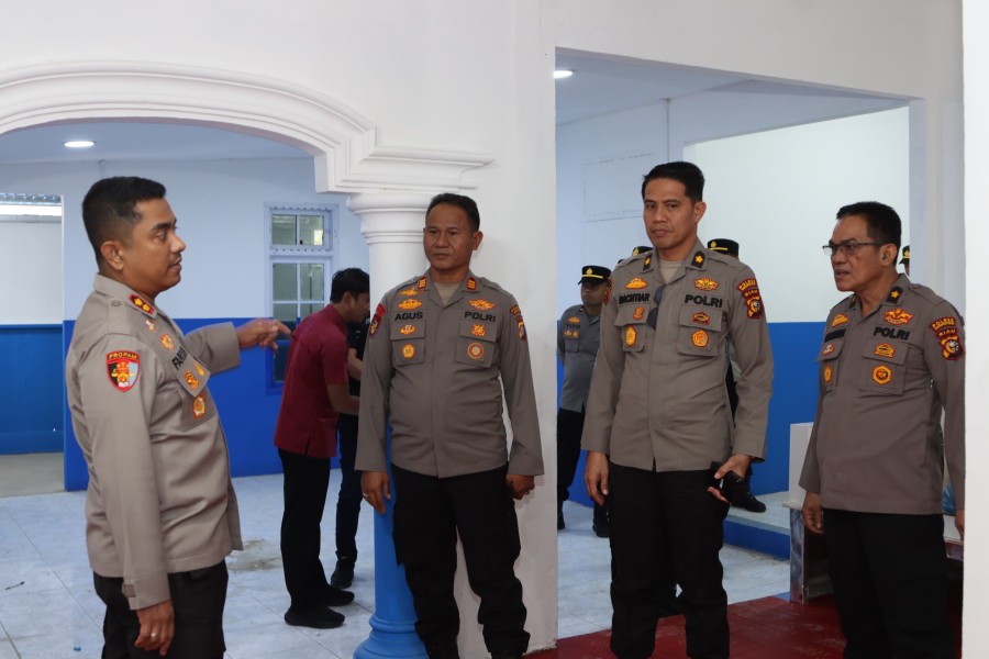 Kapolres Inhil Tinjau Progres Pembangunan Dapur SPPG untuk Program Makanan Bergizi Gratis