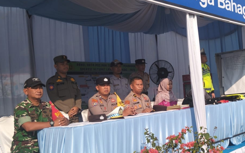 TNI-Polri dan Instansi Terkait Amankan Posyan Mudik di Tol Dumai–Pekanbaru