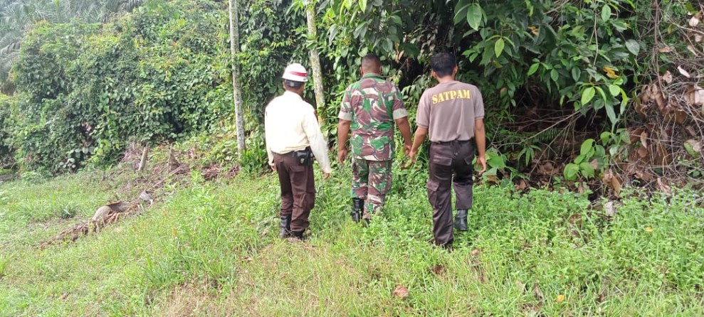 Babinsa Sertu Sahidin Gencar Lakukan Patroli Karhutla di Kuala Gasib