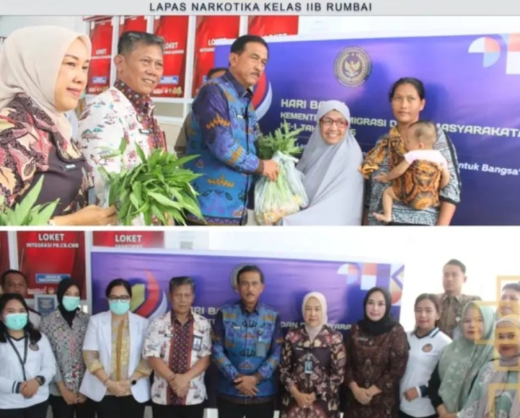 Kakanwil Ditjenpas Riau Hadiri Baksos dan Pemeriksaan Kesehatan di Lapas Narkotika Rumbai