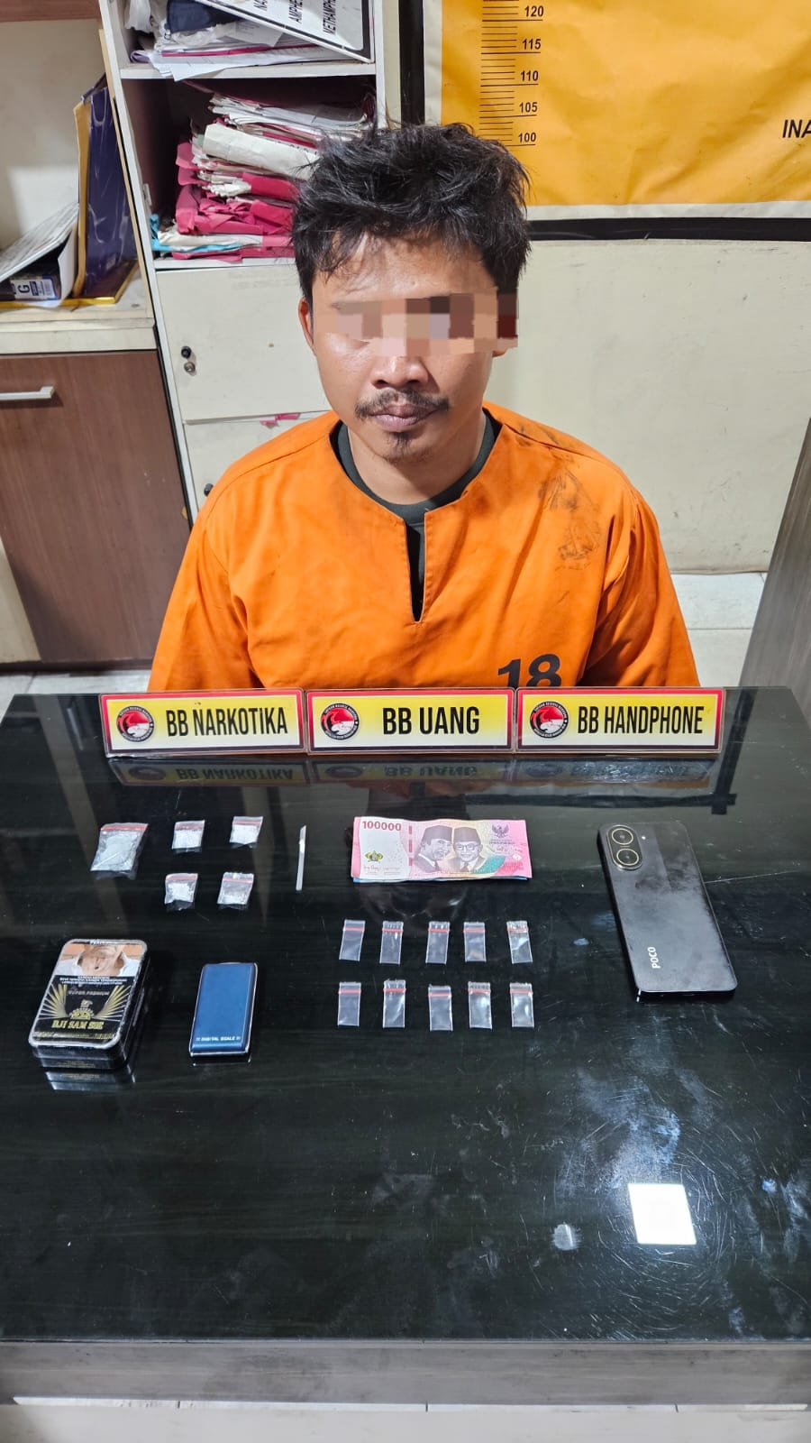 Polres Inhil Ungkap Peredaran Sabu 8,60 Gram dalam Ops Antik 2026, Satu Pengedar Diamankan