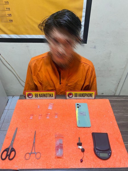 Polres Inhil Tangkap Seorang Warga Tembilahan Jadi Pengedar Sabu