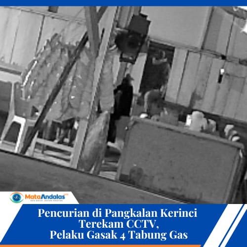 Pencurian di Pangkalan Kerinci Terekam CCTV.