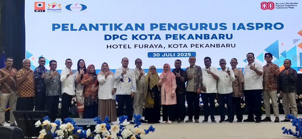 IASPRO DPD Riau dan DPC Pekanbaru 2025-2030 Dilantik, Berikut Susunan Lengkap Kepengurusannya