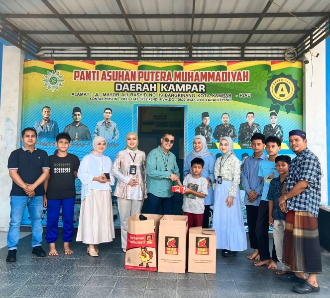 YBM BRI Bangkinang Tebar Kepedulian, Salurkan Santunan ke Panti Asuhan Putera Muhammadiyah