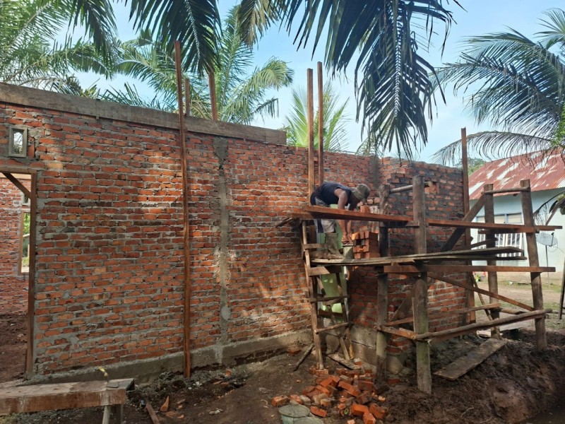 Hari Kelima TMMD Siak Penuh Semangat, Satgas Percepat Pekerjaan Rumah dan Fasilitas Umum