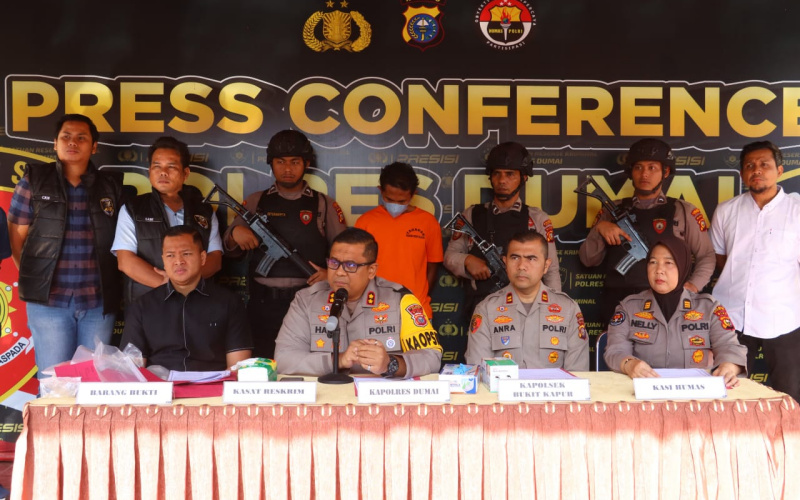 Polres Dumai Ungkap Motif Pembunuhan di Bukit Kapur