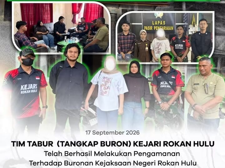 Kejari Rohul Tangkap DPO Kasus Perzinaan, Terpidana Divonis 4 Bulan Penjara