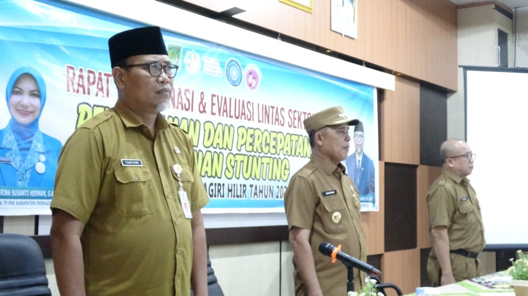 Kasus Stunting Naik, Bupati Inhil Pimpin Rakor Lintas Sektor Percepat Penanganan