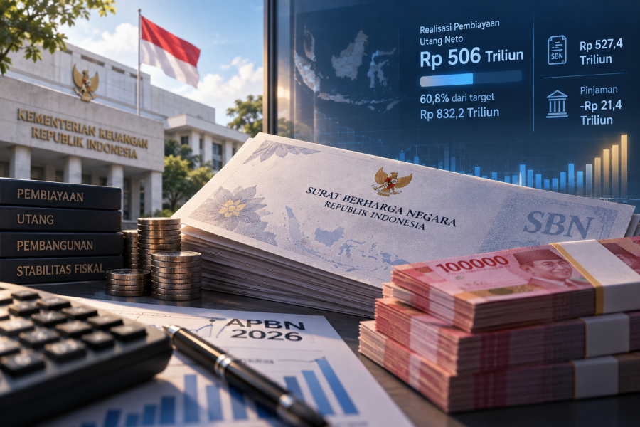 Realisasi Pembiayaan Utang Rp506 Triliun, Baru 60,8% dari Target APBN 2026