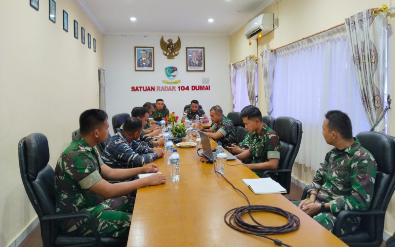 Jelang HUT Ke-80 TNI, Satrad 104 Dumai Jadi Koordinator, Kodim 0320 Siap Bersinergi