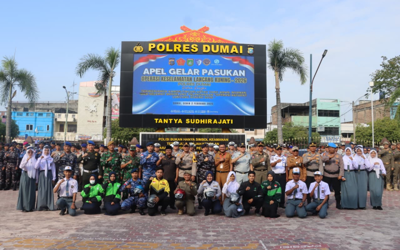 Operasi Keselamatan Lancang Kuning 2026 Polres Dumai Resmi Digelar