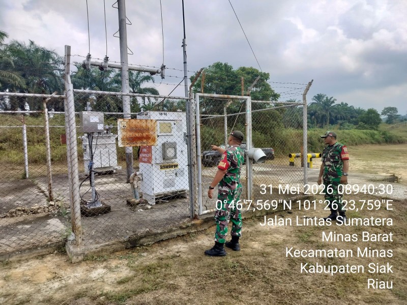 Anggota Koramil 03/Minas Laksanakan Patroli Penguatan Binter SKK Migas PT PHR, Situasi Aman dan Kondusif