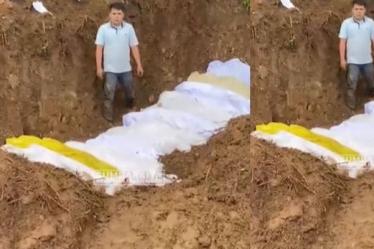 Sedih Menyayat Hati, 20 Jenazah Korban Banjir Bandang Sumbar Dikubur Satu Lubang