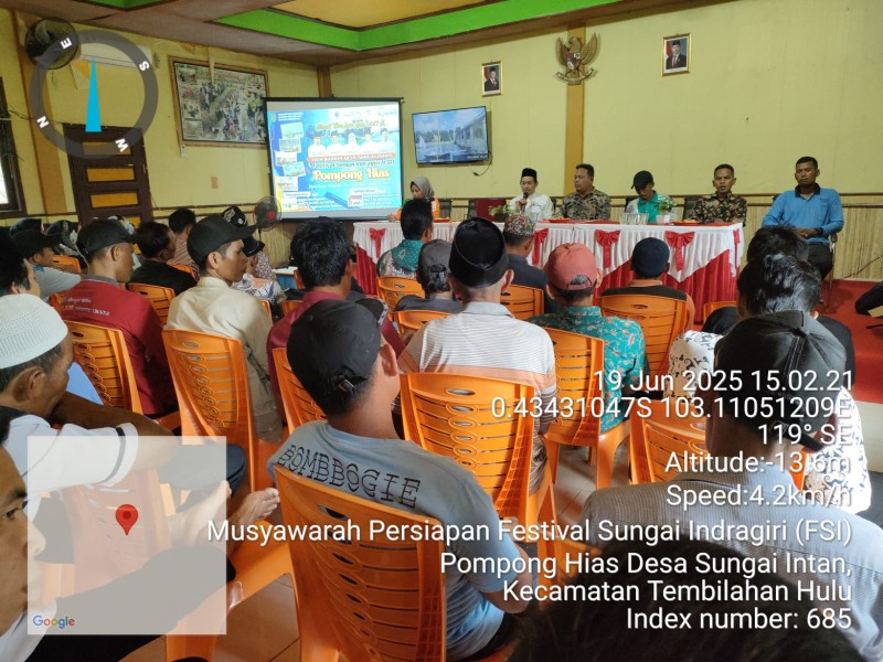 Pemdes Sungai Intan Gelar Rapat Persiapan Festival Pompong Hias