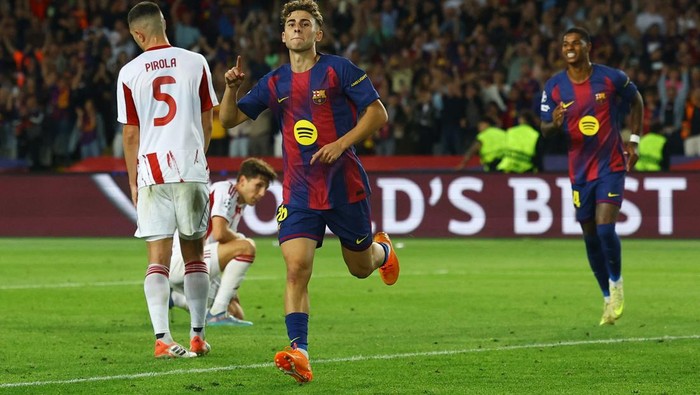 Barcelona 6-1 Olympiakos: Fermin Lopez Hat-trick, Los Cules Pesta Gol