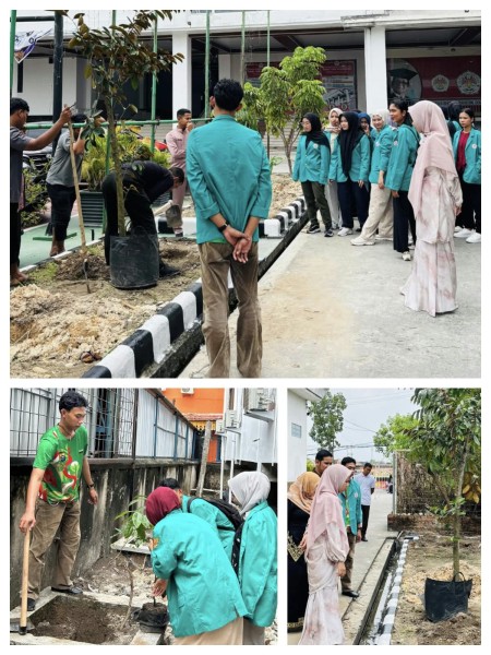 BEM UHTP Tanam Pohon, Gerakkan Budaya Hijau dan Selamatkan Lingkungan Kampus