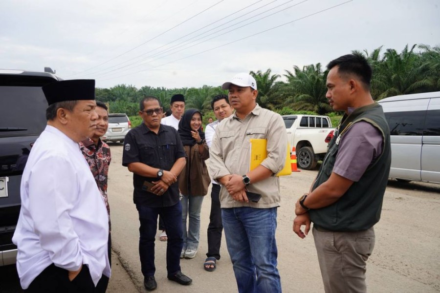Plt Gubernur Riau Tinjau Jalan Tapung–Talang Danto, Tanpa Kehadiran Bupati Kampar