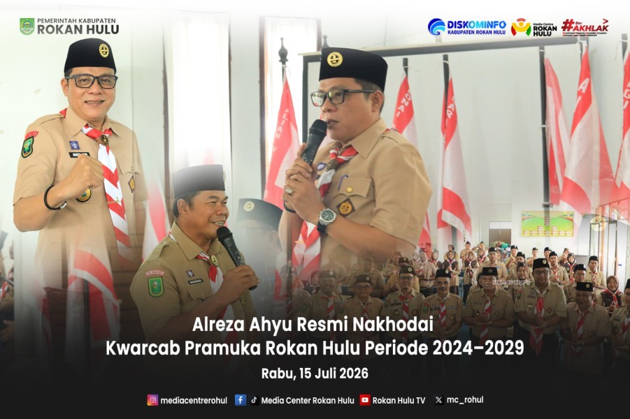 Alreza Ahyu Resmi Nakhodai Kwarcab Pramuka Rokan Hulu Periode 2024–2029