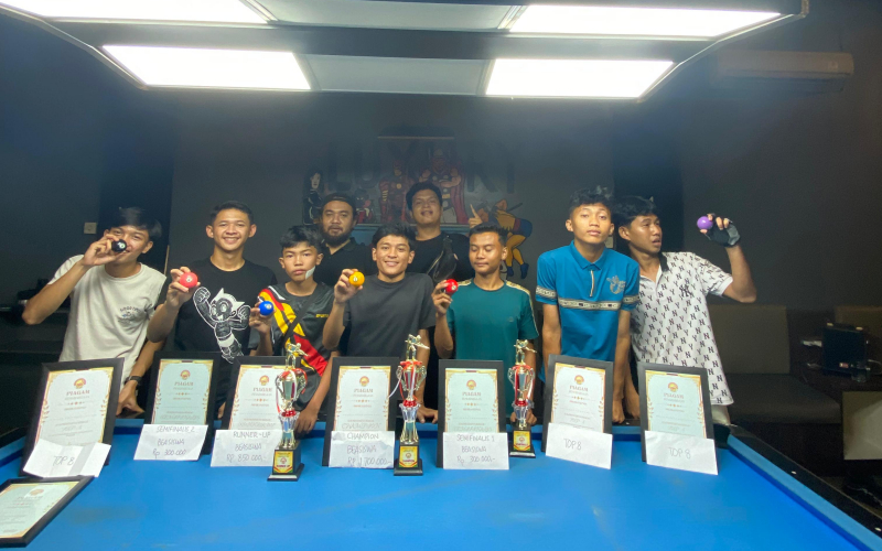 Luxury Pool & Cafe Sukses Gelar Turnamen Antar Pelajar Sempena Hardiknas, Cetak Bibit Atlet Biliar