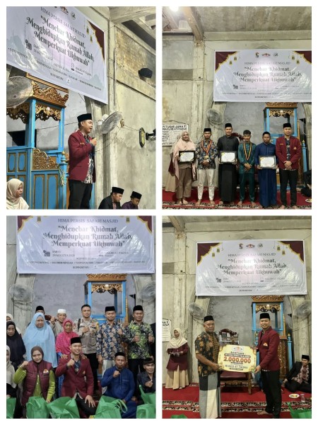 Safari Masjid HIMA Persis Pelalawan Hadirkan Dakwah dan Aksi Sosial, 15 Lansia Terima Paket Sembako