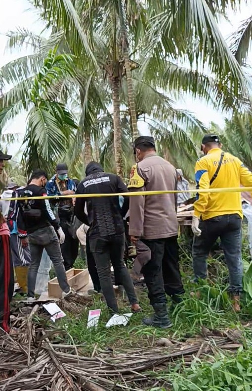 Penemuan Kerangka Manusia di Desa Sungai Asam, Polsek Reteh Lakukan Evakuasi