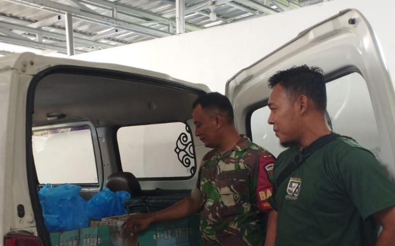 Koramil 03 Sungai Sembilan Dukung Program Gizi, Ribuan Siswa Terima MBG