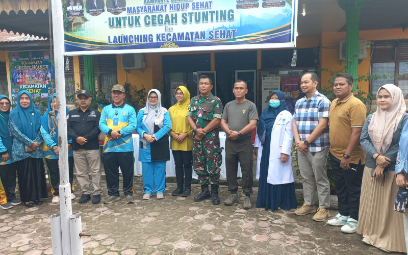Cegah Stunting Sejak Dini, Kecamatan Bukit Kapur Launching Gerakan Kecamatan Sehat