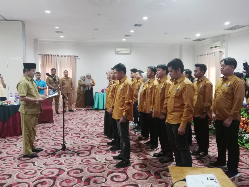 Wabup Syafaruddin Poti Hadiri Pelantikan GenPI Kabupaten Rokan Hulu 2025-2029