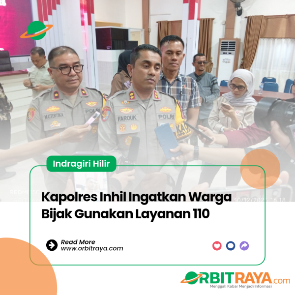 Kapolres Inhil Ingatkan Warga Bijak Gunakan Layanan 110