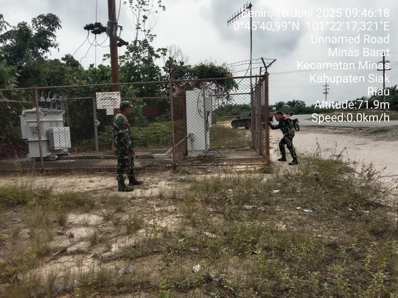 Babinsa Koramil 03/Minas Gencarkan Patroli dan Komsos dalam Penguatan Binter SKK Migas PHR Minas