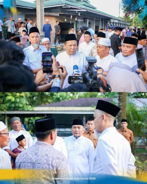 Safari Ramadan di Dumai, Paisal Dampingi Plt Gubri Serahkan Bantuan