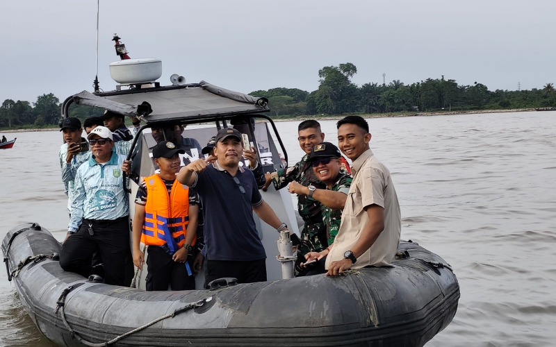 Di Pantai Puak, Kodim Dumai Hadiri Pembukaan Pesta Rakyat Lomba Mancing