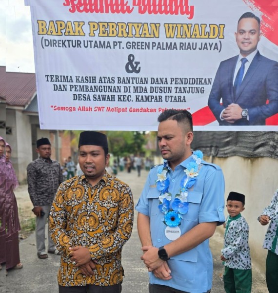 Bukti Nyata Kepedulian: Green Palma Riau Jaya Hadirkan Senyum di MDTA Dusun Tanjung