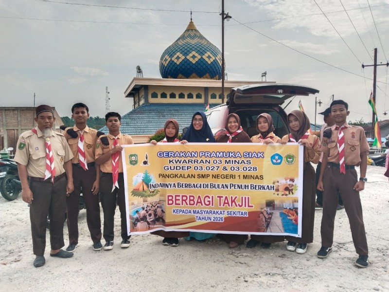 Semarak Ramadhan di SMP Negeri 1 Minas, Siswa Gelar Kegiatan Ibadah dan Berbagi Takjil Gratis
