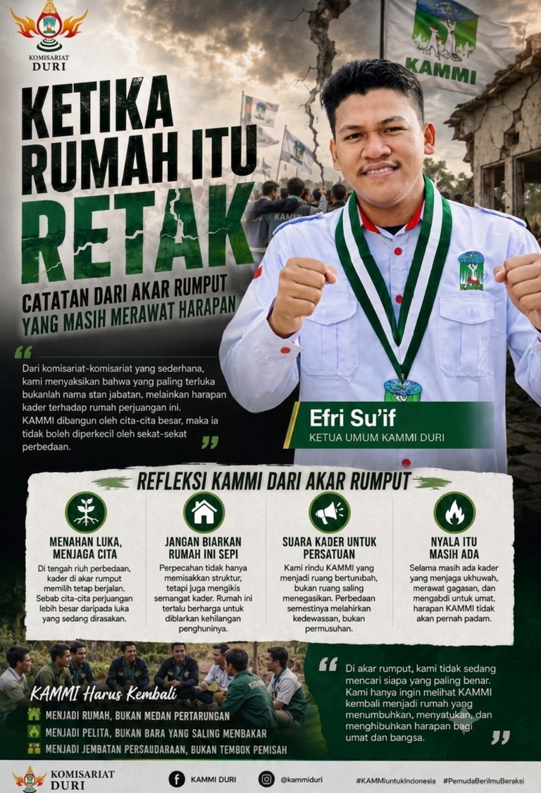Ketika Rumah Itu Retak: Refleksi dari Akar Rumput untuk Menjaga Rumah KAMMI