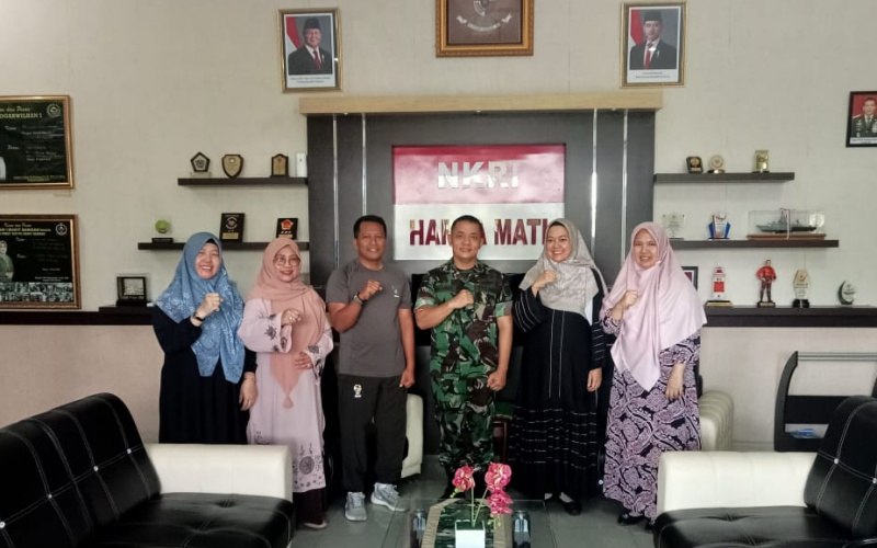 Silaturahmi, Dandim 0320 Dumai Terima Kunjungan Dinas Sosial