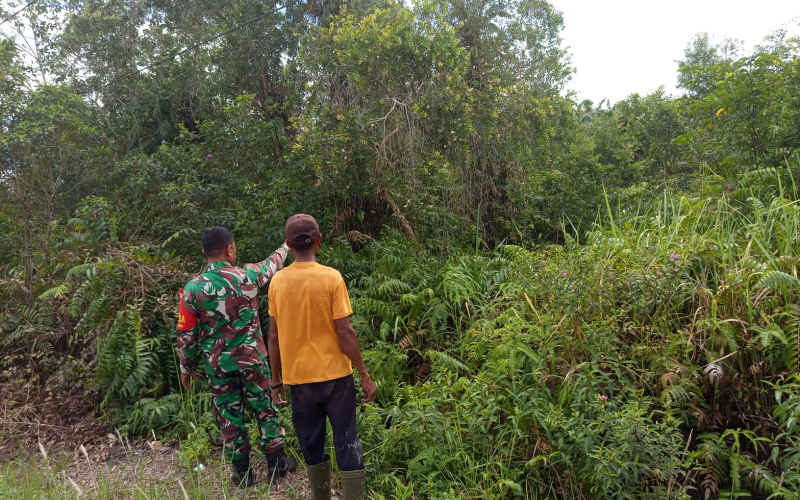 Babinsa Purnama Giat Pencegahan Kebakaran dan Penguatan Sektor Pertanian Rakyat