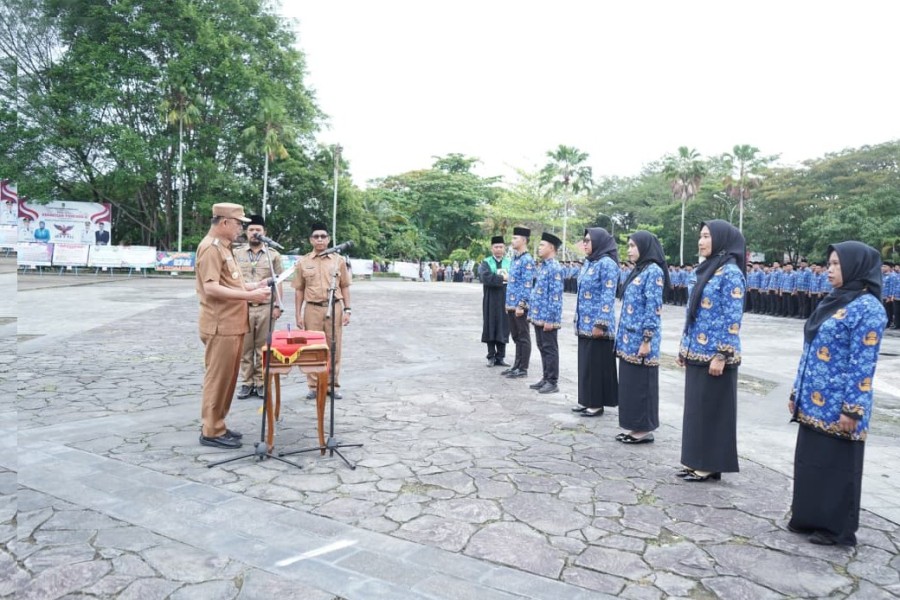 BHampir 4 Ribu Orang Terima SK PPPK Paruh Waktu di Inhil, Digaji Berkisar Rp500 Ribu per Bulan