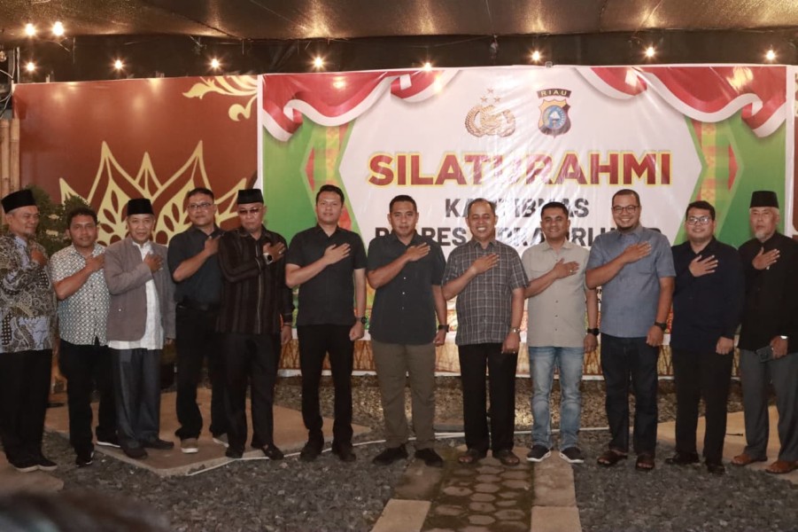 Hadiri Silaturahmi Kamtibmas, Dandim 0314/Inhil Ajak Jaga Persatuan