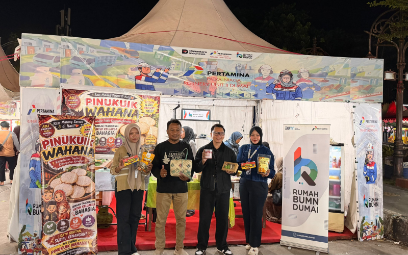 Pertamina Patra Niaga Kilang Dumai dan Rumah BUMN Dumai Perluas Akses Pasar UMKM Lokal
