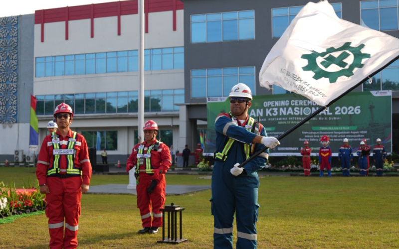 Komitmen Terhadap K3, Kilang Pertamina Dumai Gelar Upacara Pembukaan Peringatan Bulan K3 Nasional 2026
